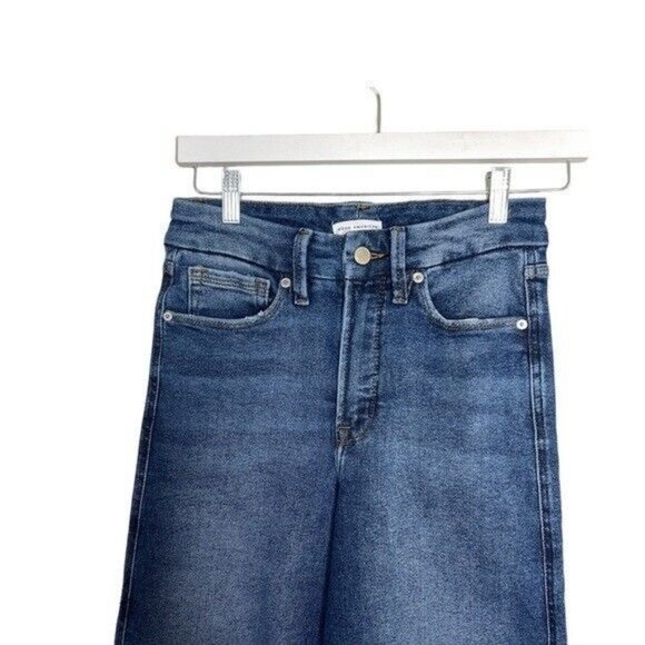 Good American GOOD WAIST PALAZZO Jeans Indigo Women’s Size 26 - Picture 5 of 11